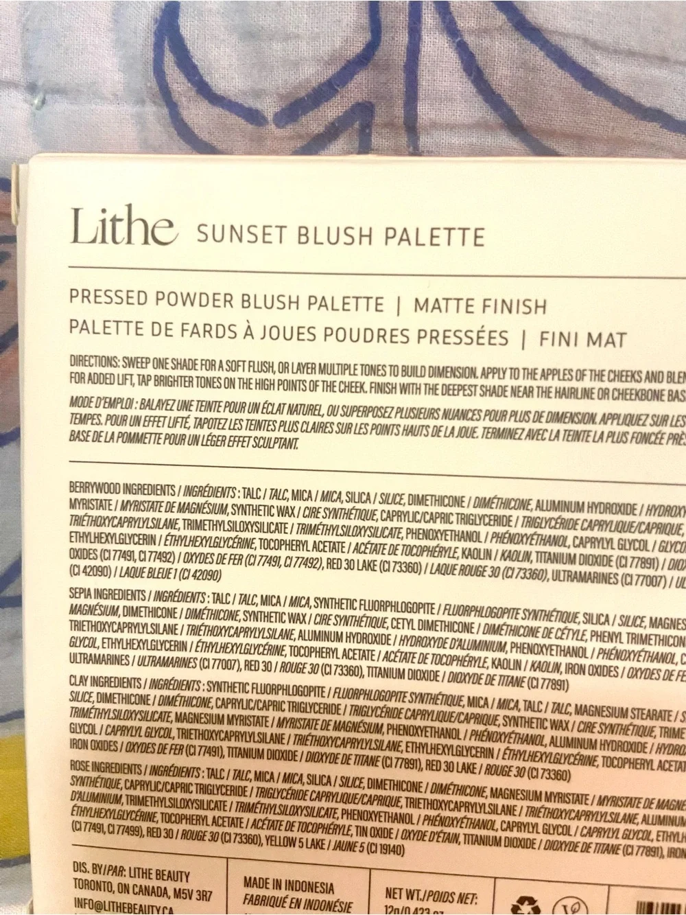 NWT Lithe Beauty Sunset Blush Pallet